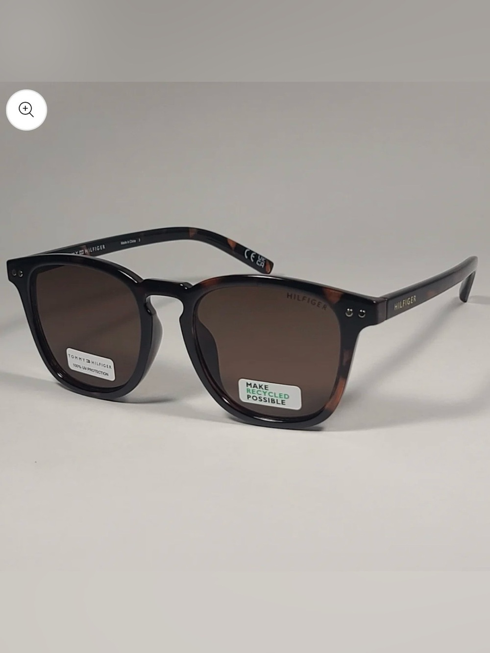 Tommy Hilfiger "Raddix" WP OU578 Keyhole Sunglasses Brown Tortoise NWT 49-38-191